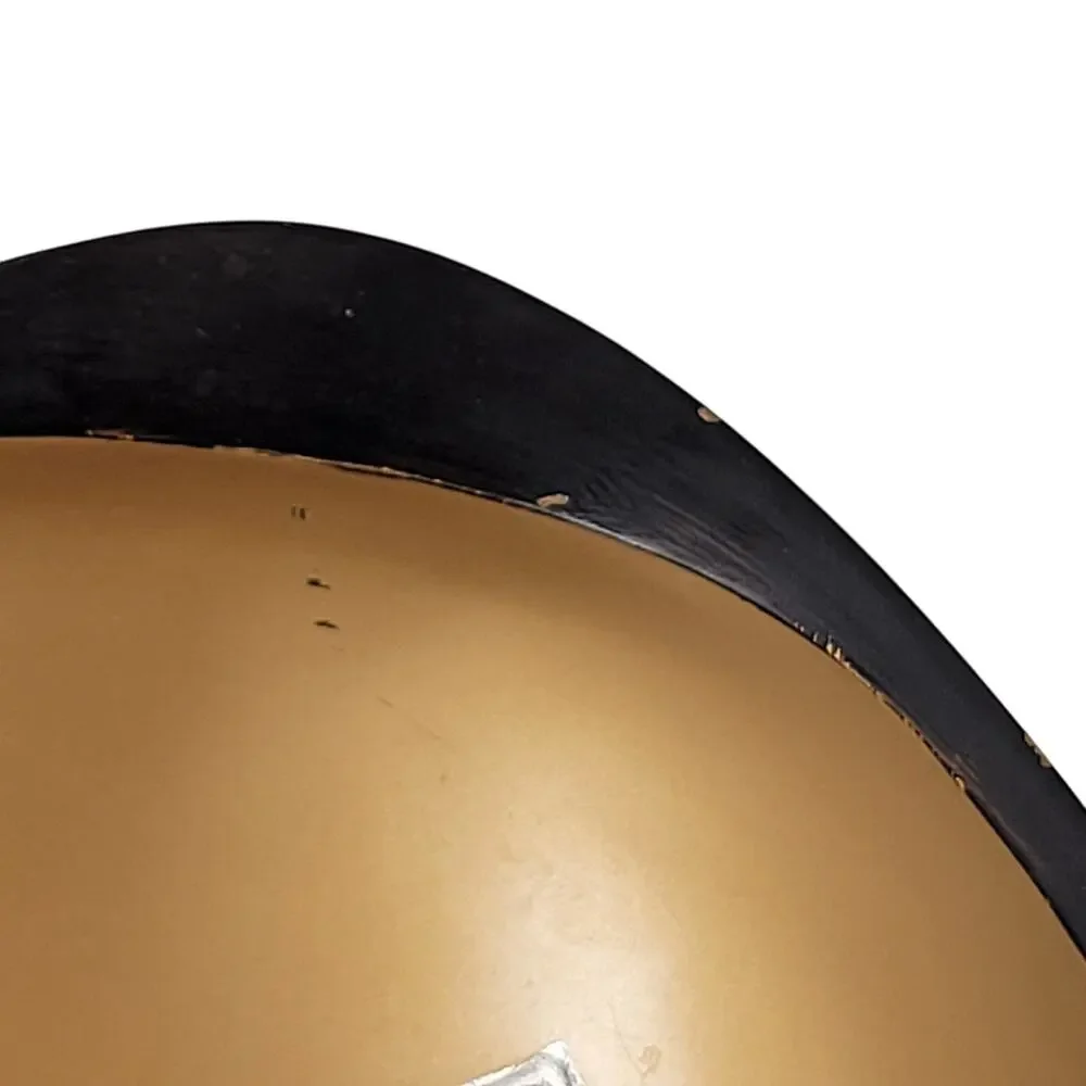 Fred Roberts Japan Mid Century Black Gold Bowl Triangle Dish Asian Symbols